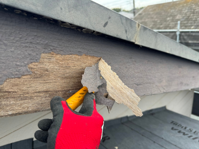 剥がれた塗膜の除去